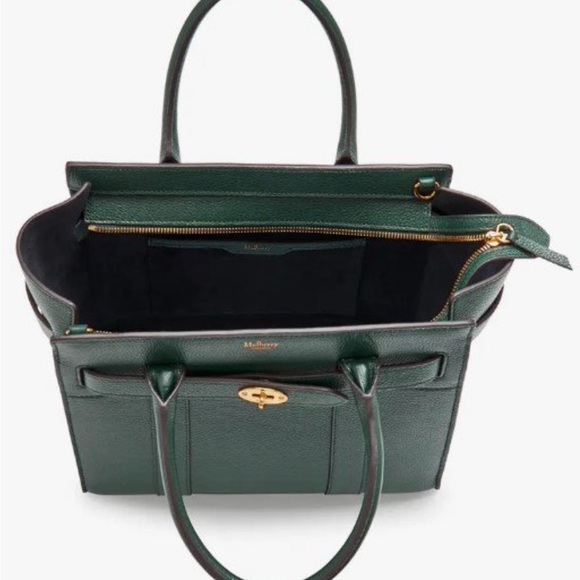Mulberry Bag - Small Zipped Bayswater Leather Satchel - Picture 7 of 8